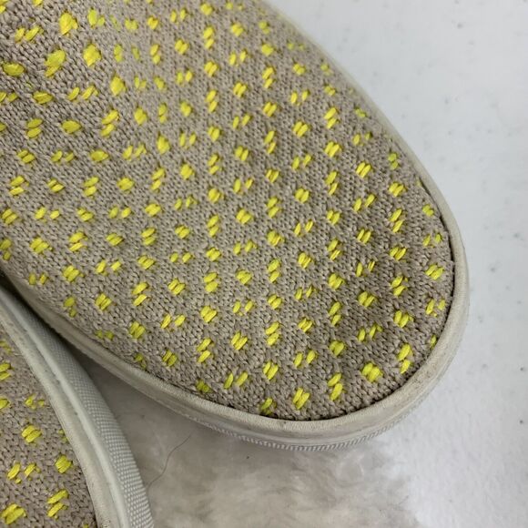 Rothy’s Lemon Yellow Honeycomb Slip On Sneakers Shoes Sz 5 Recycled Materials - Picture 11 of 13